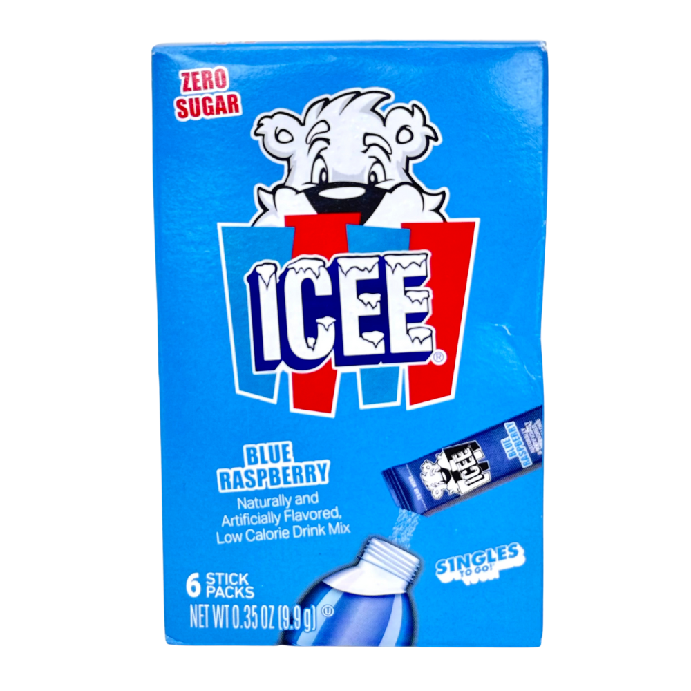 Singles To Go Icee Blue Raspberry (9.9g) | Candy Funhouse US