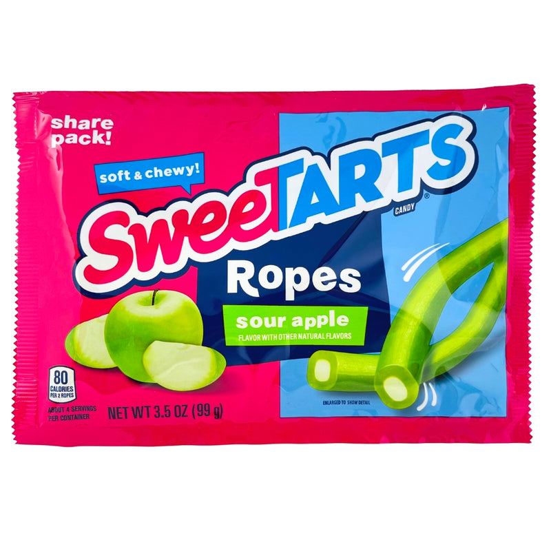 Sweetarts Ropes Sour Apple - 99g-Sweetarts Ropes-Sweetarts-sour apple - Sweet Tarts