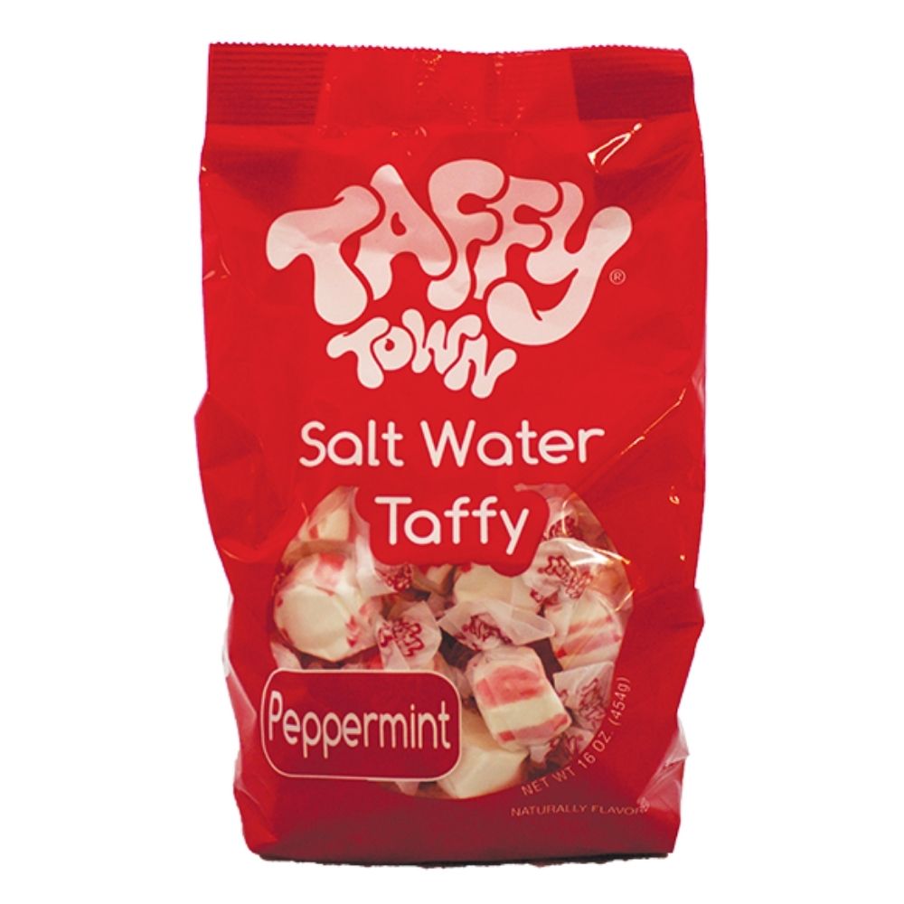Taffy Town Salt Water Taffy Peppermint 454g Candy Funhouse Candy