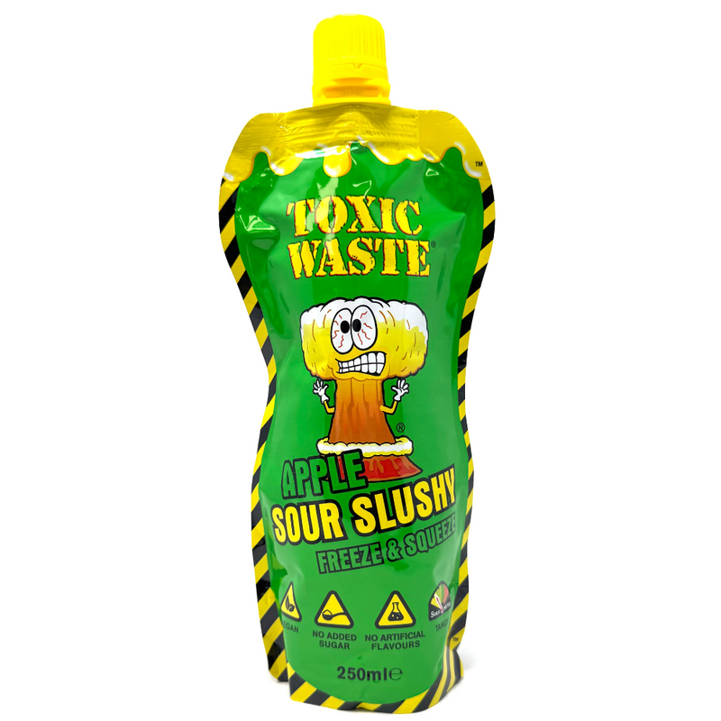Toxic Waste Apple Slushy Pouch - 250ml