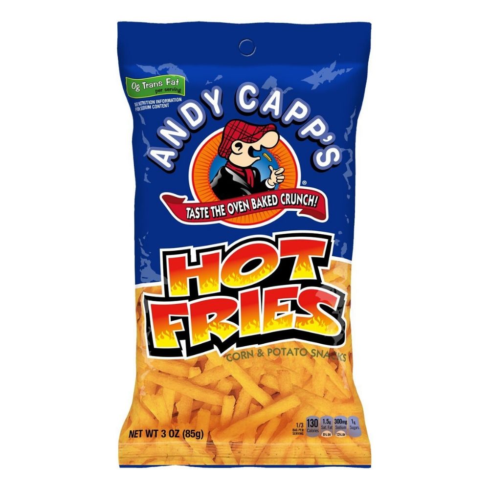 Andy Capp's Hot Fries - 3oz.  Candy Funhouse – Candy Funhouse US