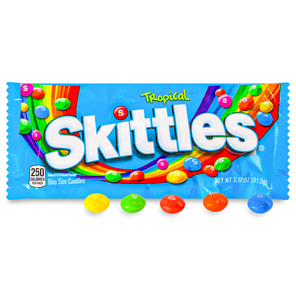 Skittles Tropical Candies-61.5g  Candy Funhouse – Candy Funhouse US