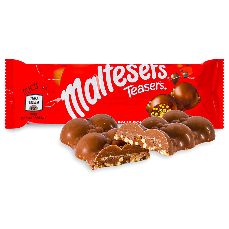 Maltesers Teasers Bar UK 35g Open, Maltesers Teasers Bar UK, Sweet symphony, Crunchy malted goodness, Velvety milk chocolate, Playful texture dance, Taste buds sing, Mini celebration, Sweet cravings satisfaction, Whimsical delight, UK snacking fun, maltesers, maltesers chocolate, maltesers candy