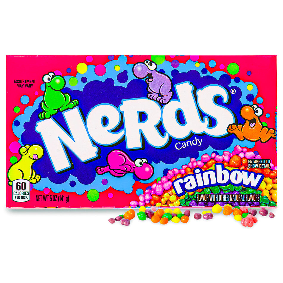 Nerds Candy Rainbow Theatre Pack, rainbow of flavors, tangy candies, flavor fireworks, jokes, laughter, candy-themed comedy club, flavor adventure, candy enthusiast