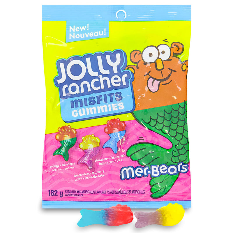 Jolly Rancher Misfits Gummies Mer-Bears - 182 g, Jolly Rancher Misfits Gummies Mer-Bears, fruity delight, flavor-filled adventure, ocean explorers, juicy flavors, treasure trove, whimsical escape, sea creatures, sweet treats, jolly rancher, jolly rancher candy, jolly rancher sour candy, jolly rancher sour, jolly rancher hard candy, hard candies, jolly rancher hard candies, jolly rancher gummies, gummies, jolly rancher gummy