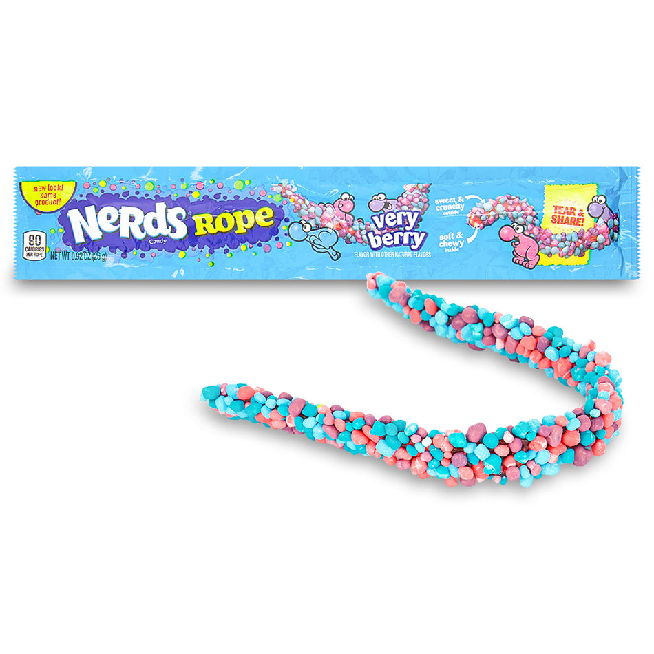 Nerds Rope Very Berry Candy .92 oz Opened, Nerds Rope, Nerds Rope Very Berry, Nerds Candy, Berry Candy, Chewy Candy, Hard Candy