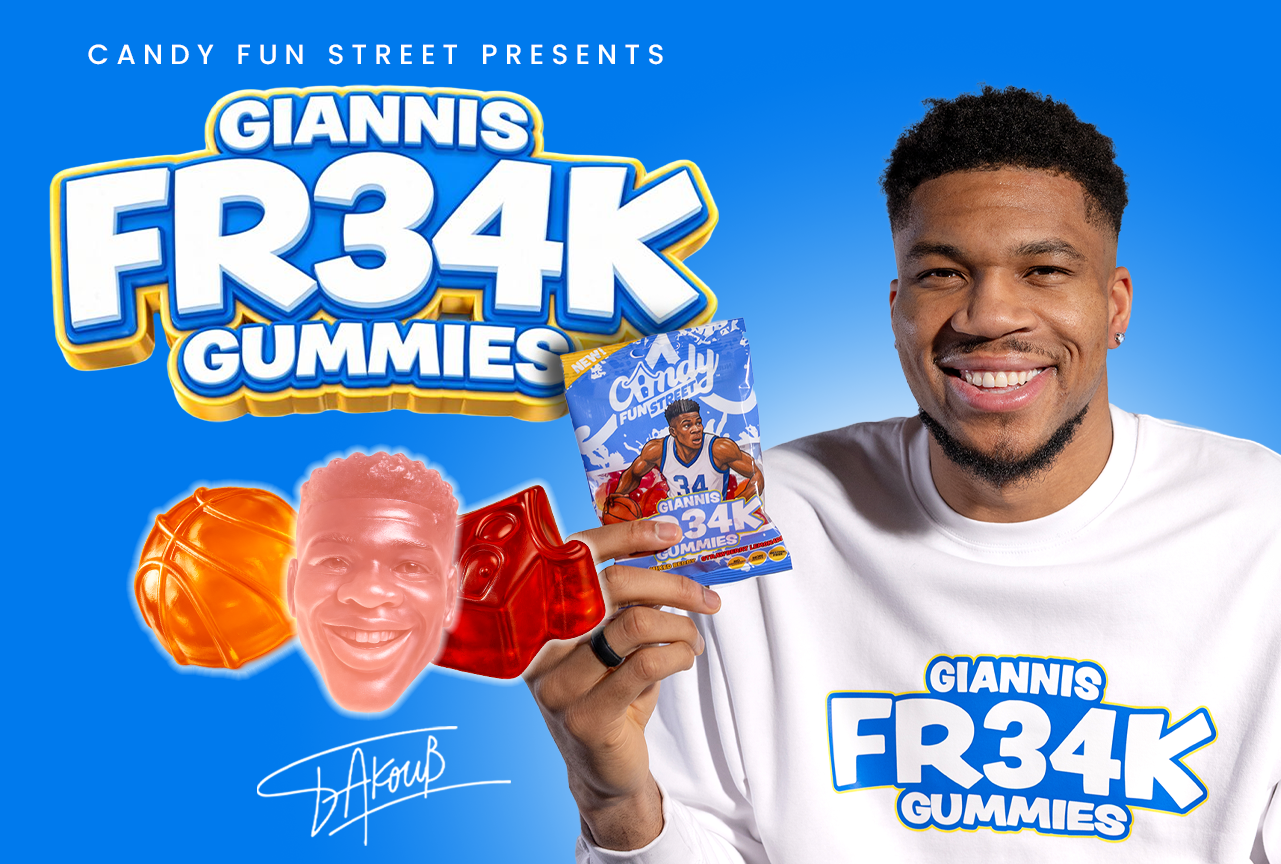 Giannis Antetokounmpo Giannis Fr34k Gummies Candy Fun Street