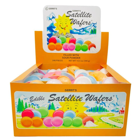 Gerrit's Satellite Wafers Sour Powder - 240 CT-Old fashioned candy  wafer candy-Bulk candy-Sour candy