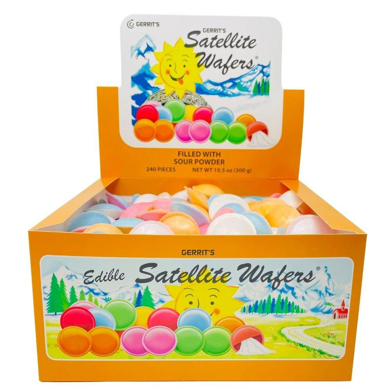 Gerrit's Satellite Wafers Sour Powder - 240 CT-Old fashioned candy  wafer candy-Bulk candy-Sour candy
