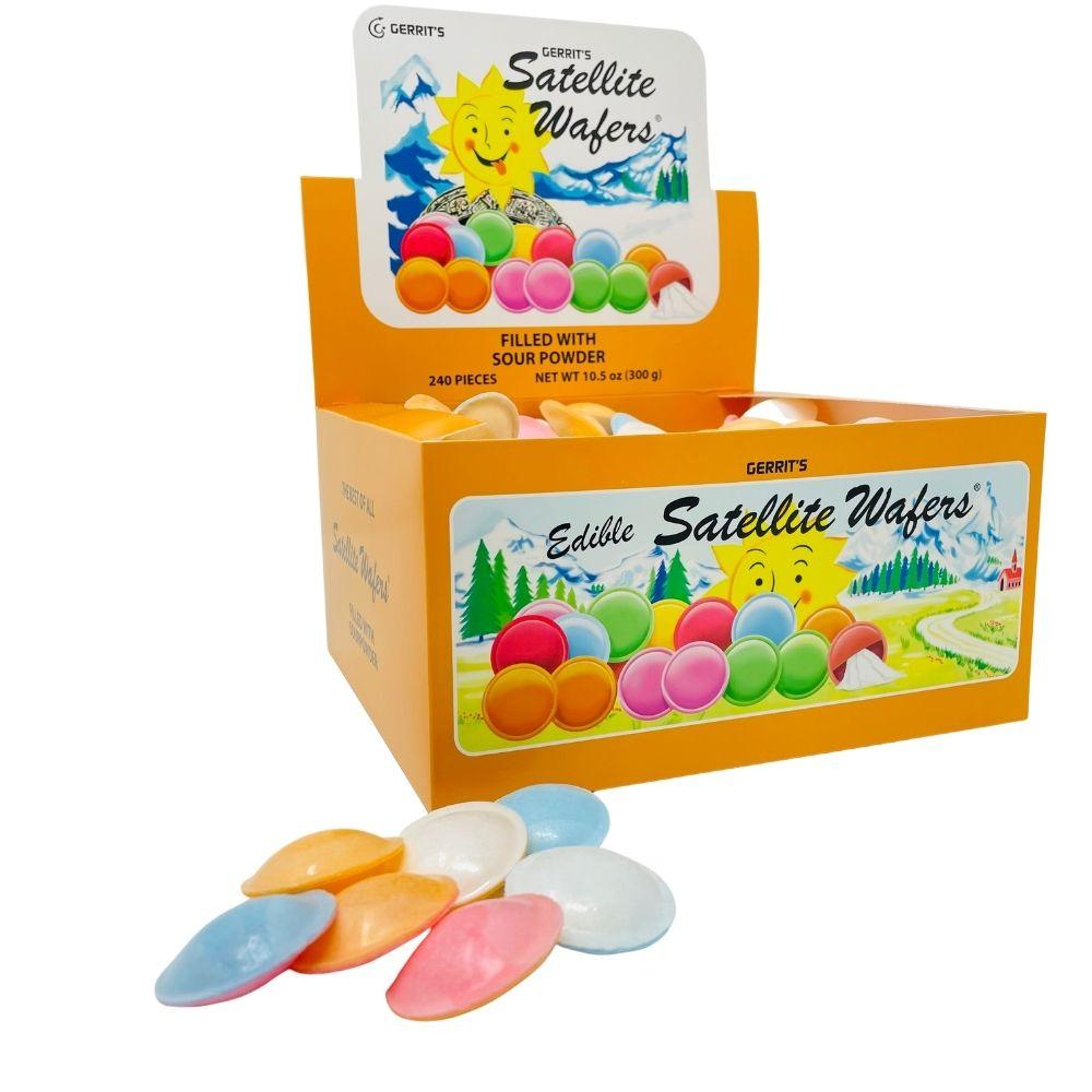 Gerrit's Satellite Wafers Sour Powder - 240 CT-Old fashioned candy-wafer candy-Bulk candy-Sour candy