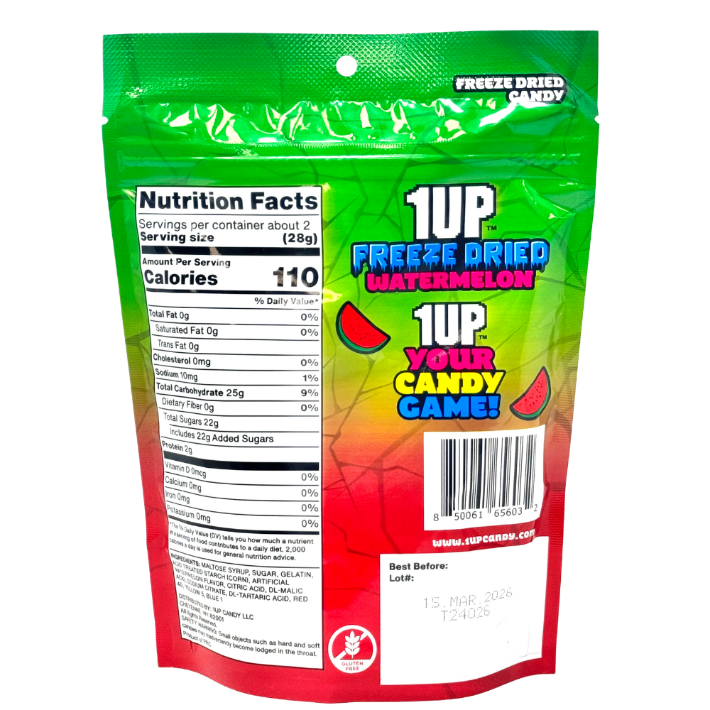 1UP Freeze Dried Watermelon - 2oz