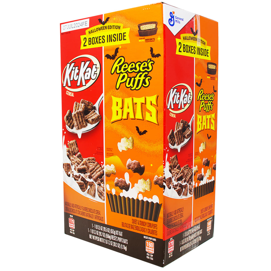 Reese's Puffs Bats & Kit Kat Cereal - 38oz-Reese's-Reese's Puffs-kit kat cereal