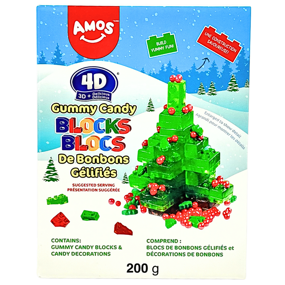 4D Gummy Blocks Christmas Tree - 200g