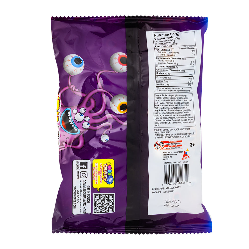 4D Gummy Eyeballs - 40 Count - Halloween Candy  Nutrition Facts Ingredients
