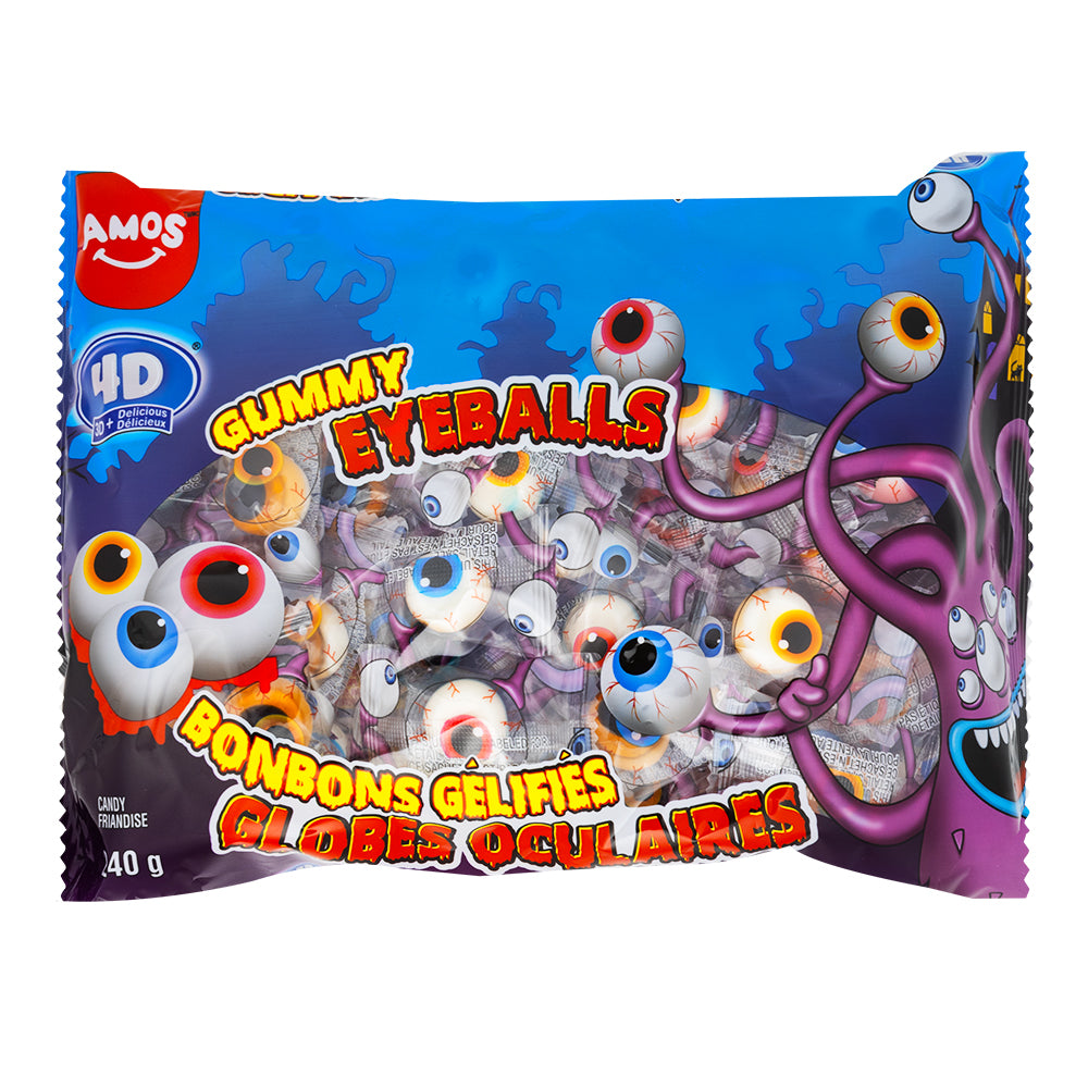 4D Gummy Eyeballs - 40 Count - Halloween Candy