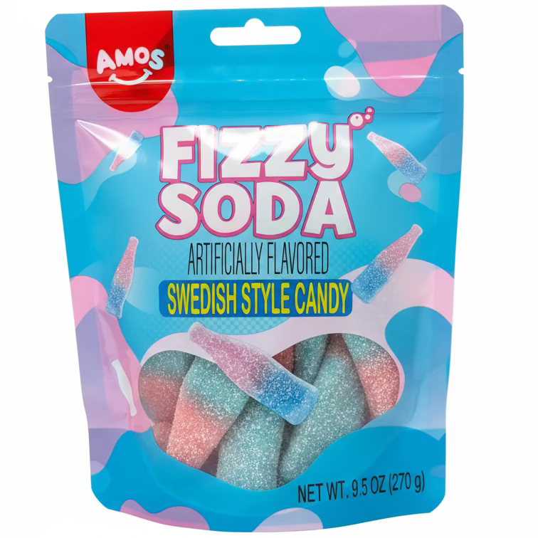 Amos Swedish Style Fizzy Soda - 9.5oz Bag
