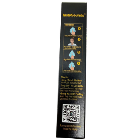 Amos TastySounds Audio Lollipop Blueberry - 0.42oz Instructions