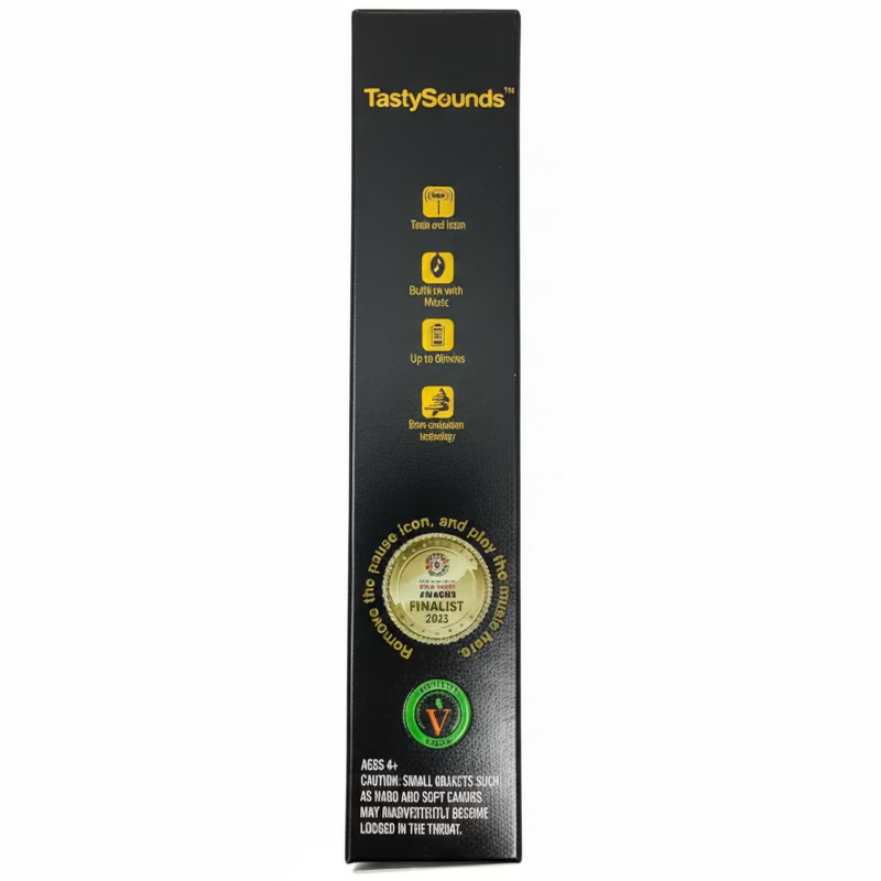 Amos TastySounds Audio Lollipop Blueberry - 0.42oz Side