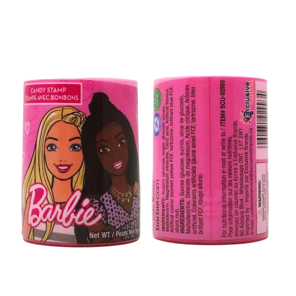 Barbie Stamp with Candy - 6g-Barbie World-Barbie and Ken-Gift idea