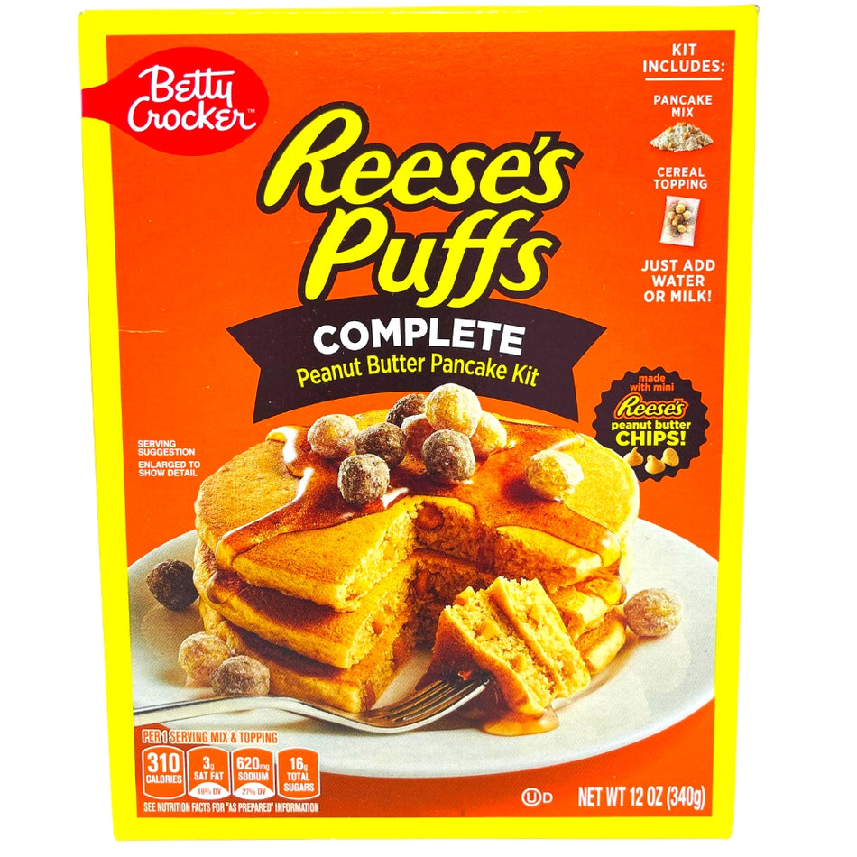 Betty Crocker Reese Puffs Pancake Mix - 340g-Pancake Mix-Betty Crocker-Reese's puffs-chocolate pancakes