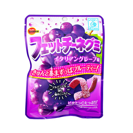 Bourbon Fettuccine Italian Grape Gummy Strips (Japan) - 50g