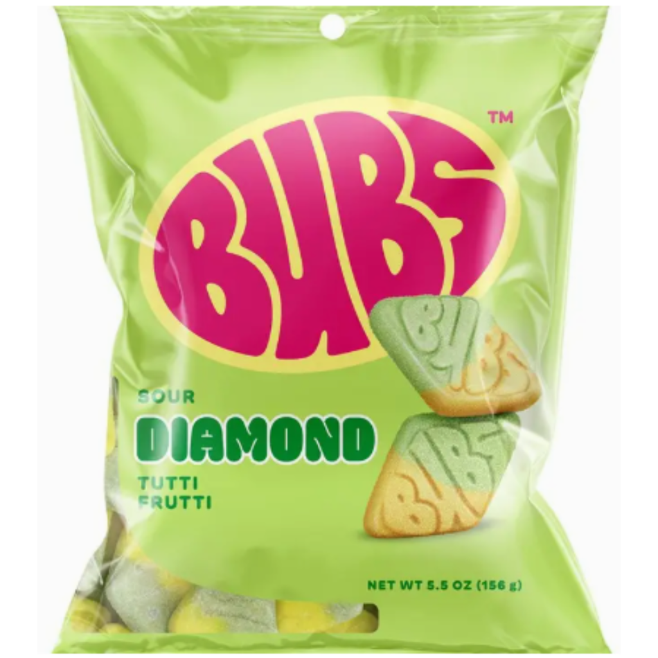 Bubs Sour Diamond Tutti Frutti - 5.5oz