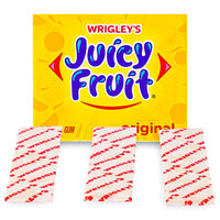 Wrigley's Juicy Fruit Original 15 Stick Packs-Juicy Fruit-bubble gum-Old fashioned candy