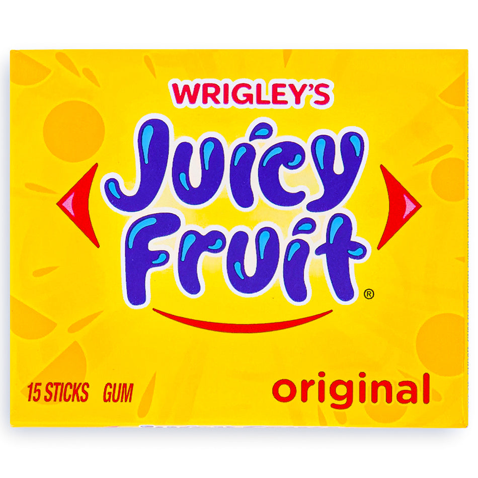 Wrigley's Juicy Fruit Original 15 Stick Packs-Juicy Fruit-bubble gum-Old fashioned candy