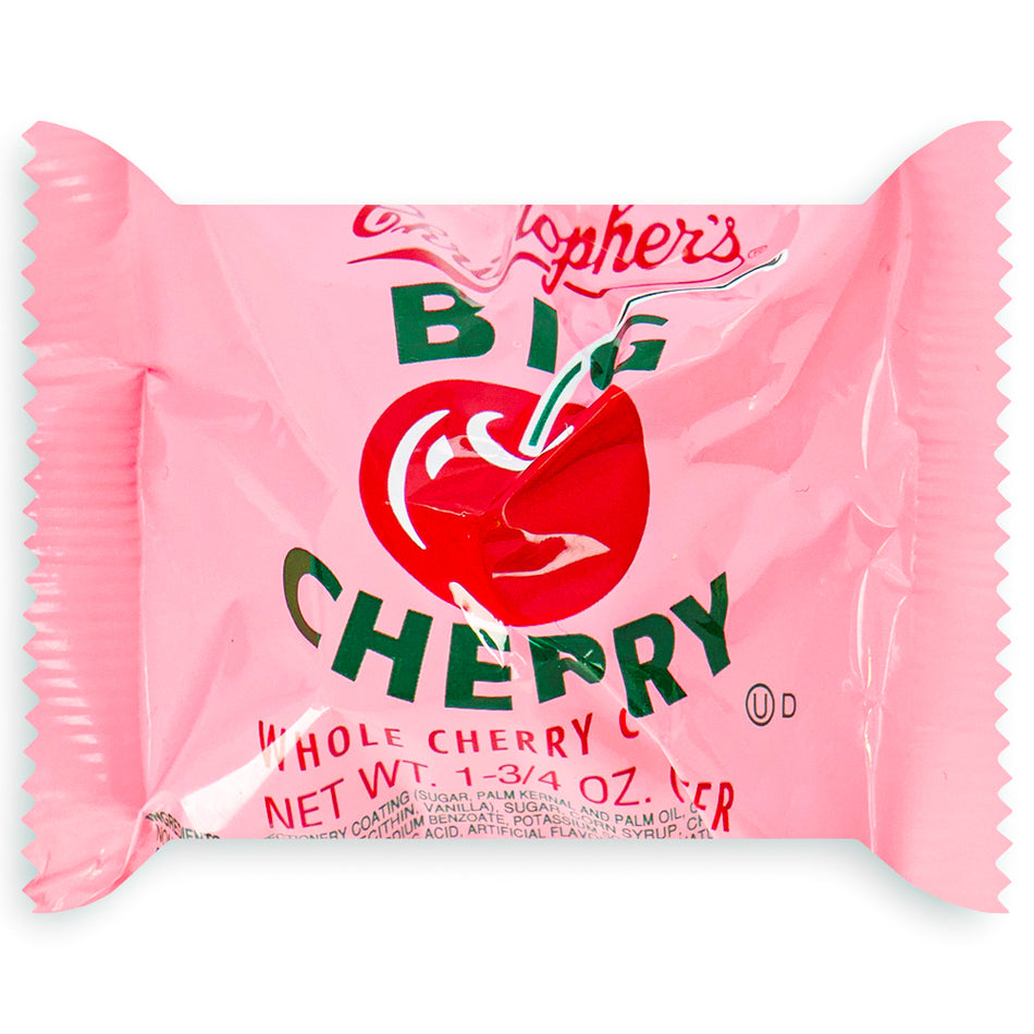 Big Cherry Bar - 1.75oz-Candy Bars-chocolate covered cherries-Old fashioned candy