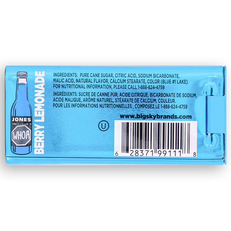Jones Carbonated Candy - Berry Lemonade Nutrition Facts Ingredients-jones soda-soda candy-Lemonade berry 