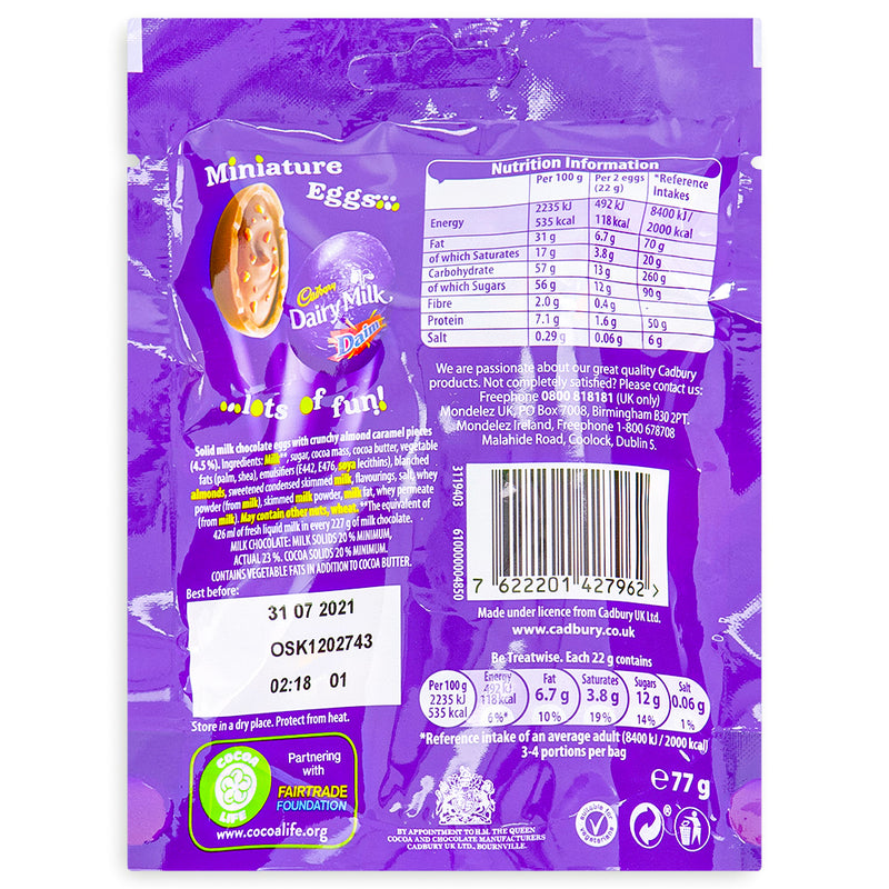 Cadbury Dairy Milk Daim Mini Eggs (UK) - 77g