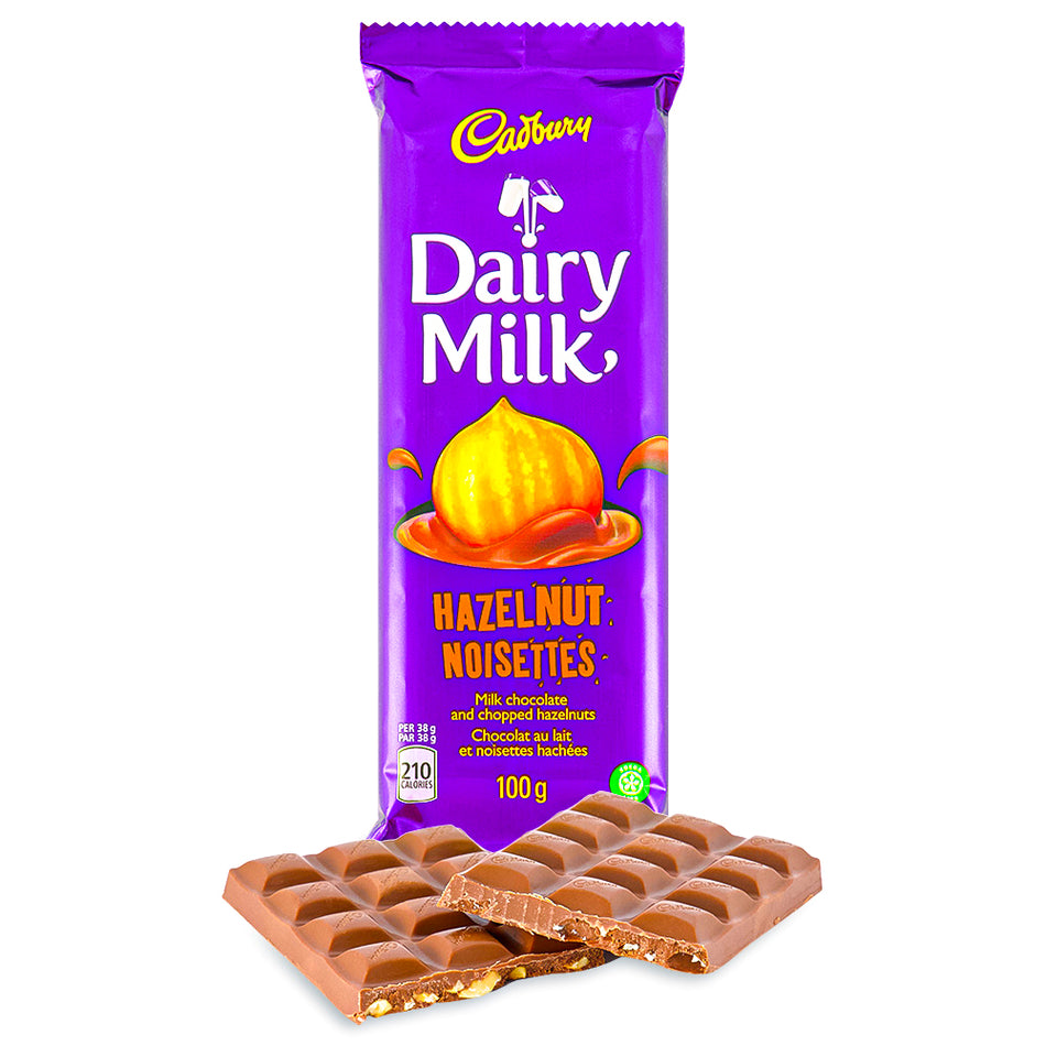 Cadbury Dairy Milk Hazelnut Bar - 100g - Cadbury chocolate bars