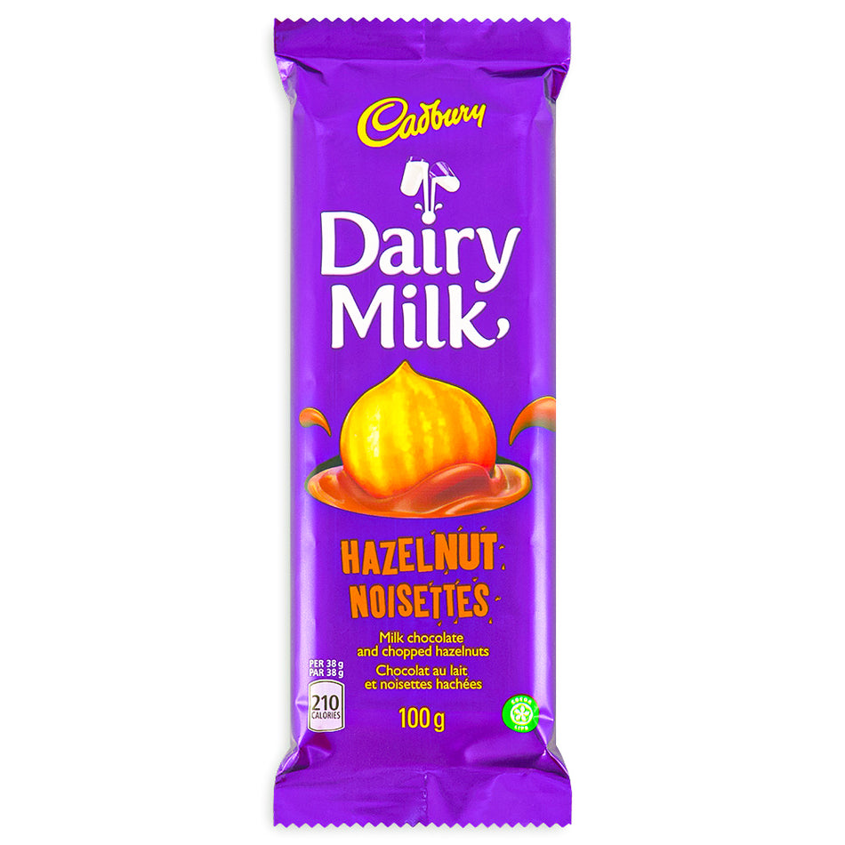 Cadbury Dairy Milk Hazelnut Bar - 100g - Cadbury chocolate bars