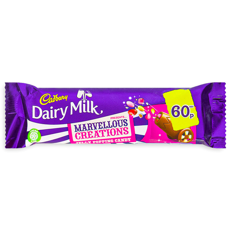 Cadbury Dairy Milk Marvelous Creations Jelly Popping Candy (UK) - 47g - British Chocolate from Cadbury.