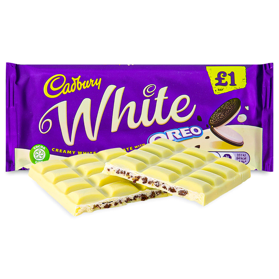 Cadbury Dairy Milk Oreo White Chocolate (UK) - 120g - British Chocolate from Cadbury!
