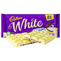 Cadbury Dairy Milk Oreo White Chocolate (UK) - 120g - British Chocolate from Cadbury!