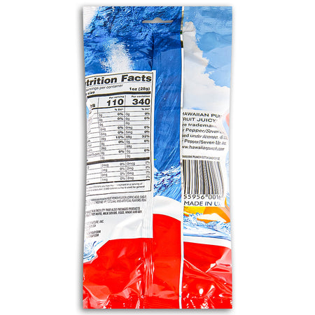 Hawaiian Punch Cotton Candy - 3.1oz Nutrition Facts Ingredients-Cotton candy-Hawaiian Punch