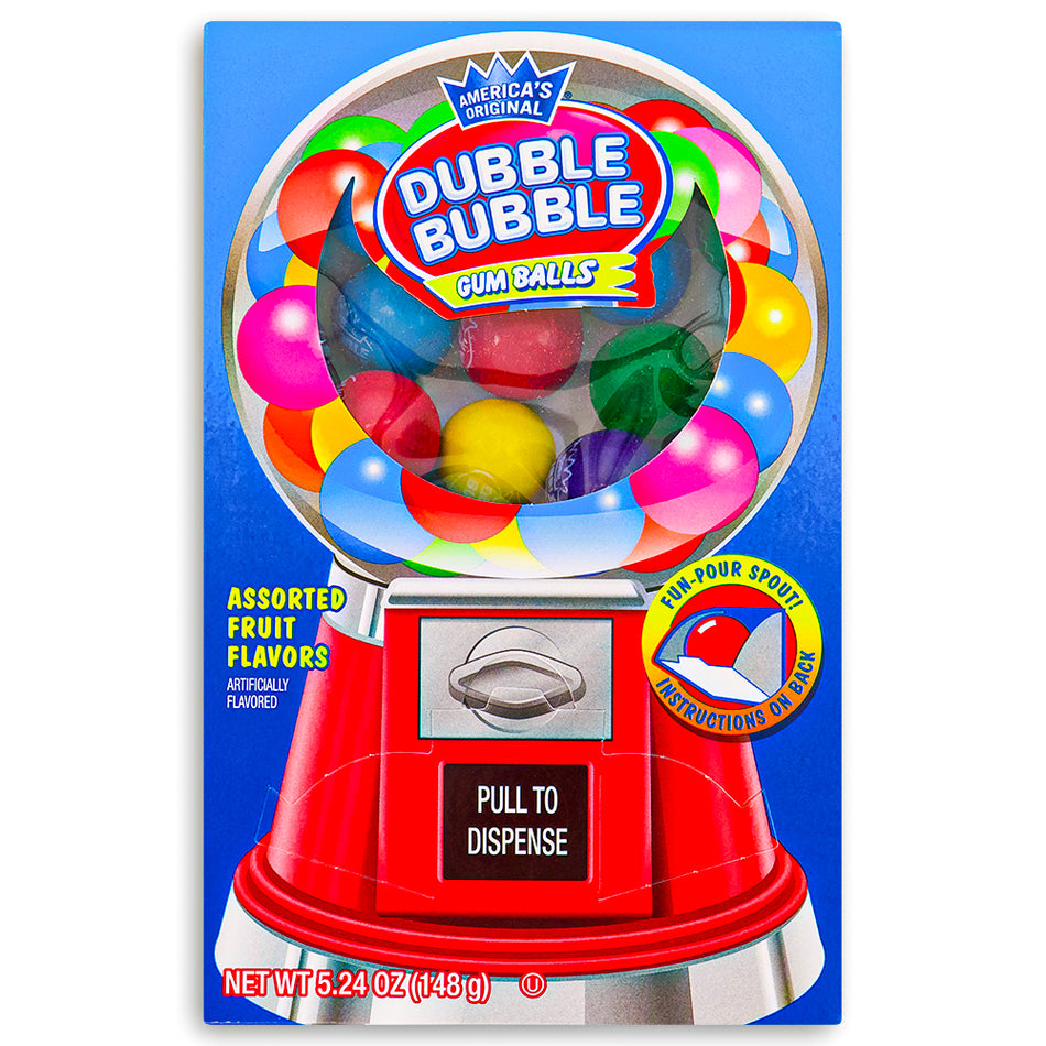 Dubble Bubble Gum Balls & Dispenser 5.24oz