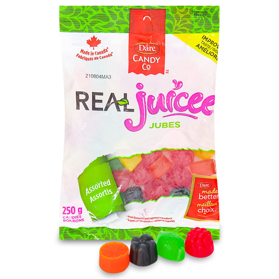 Dare Real Juicee Jubes Candy - 250g - Canadian Candy - jujube candy