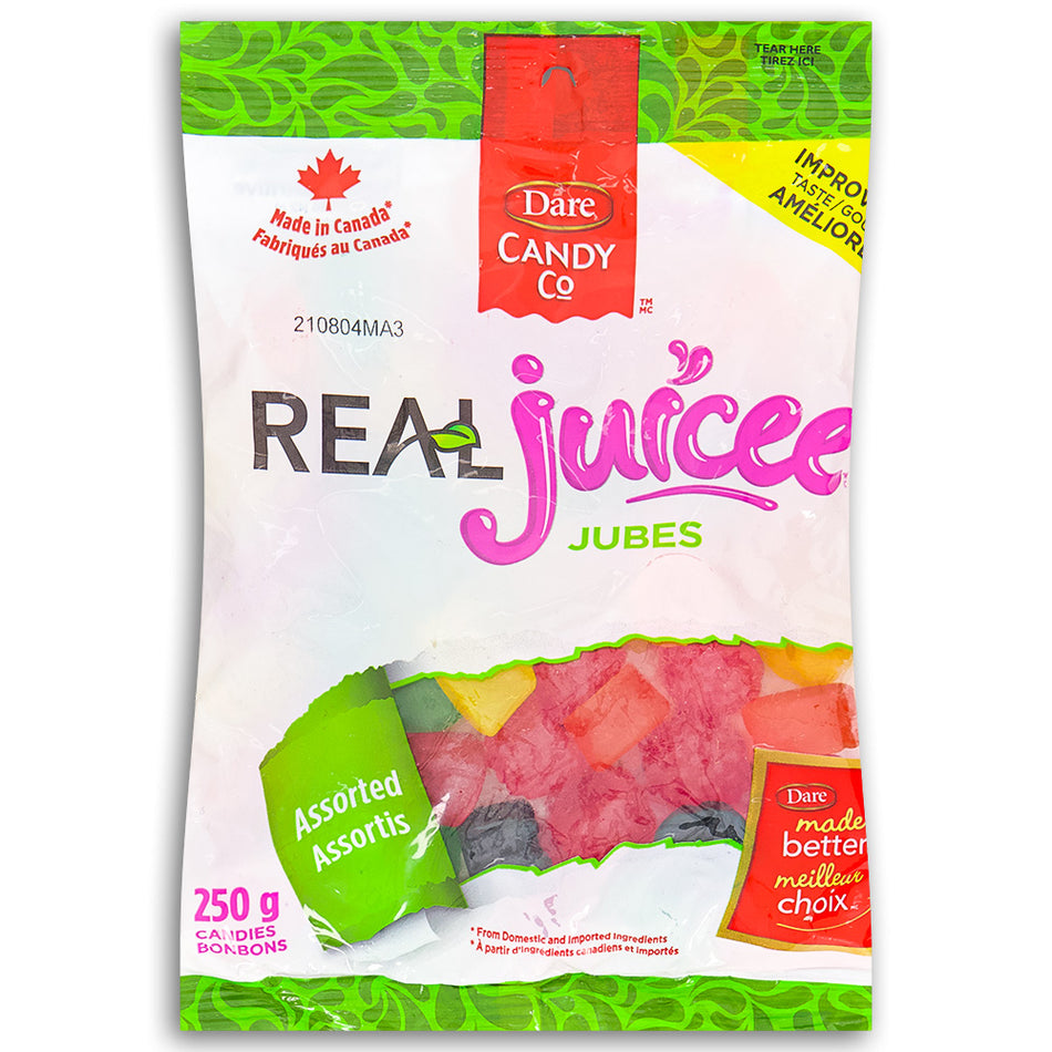 Dare Real Juicee Jubes Candy - 250g - Canadian Candy - jujube candy