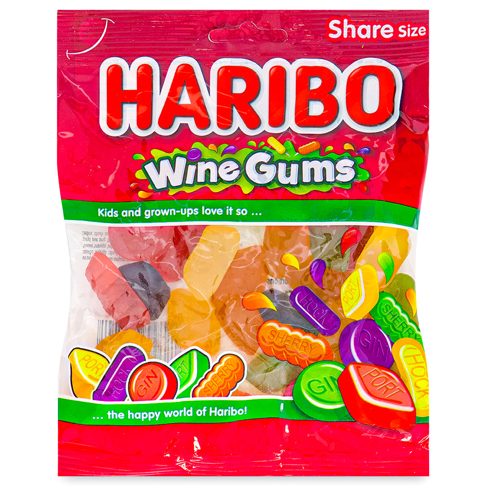 Haribo Wine Gums UK - 160g-Haribo-British candy-wine gums
