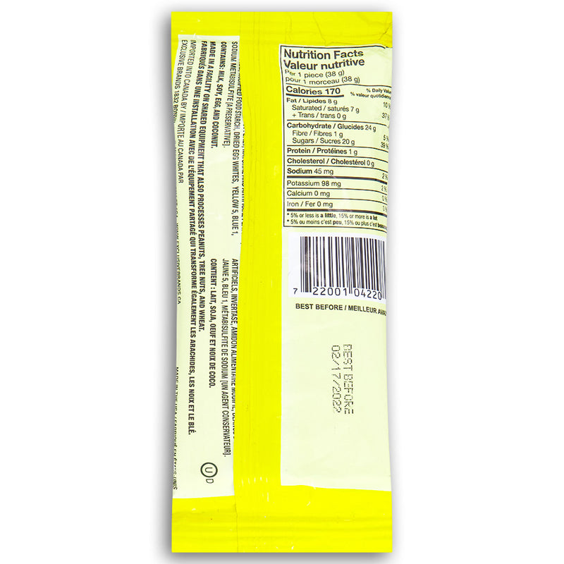 Anastasia Key Lime Coconut Patties - 70g Nutrition Facts Ingredients-Anastasia coconut patties-Key lime cake-coconut desserts