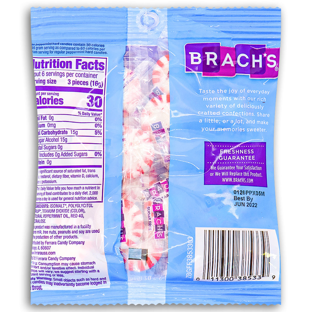 Brach's Sugar Free Star Brites Nutrition Facts Ingredients