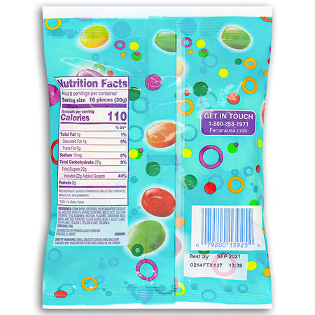 Chewy Spree Candy - 7 oz Nutrition Facts Ingredients-old fashioned candy-Chewy Candy-Sour candy