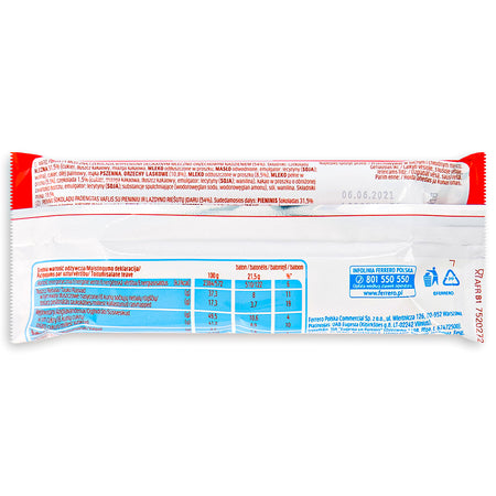 Kinder Bueno - Kinder Chocolate Nutrition Facts Ingredients