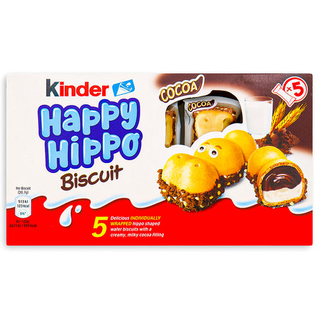 Kinder Happy Hippo Cocoa Cream 5 Pack UK - 105g - Kinder Chocolate