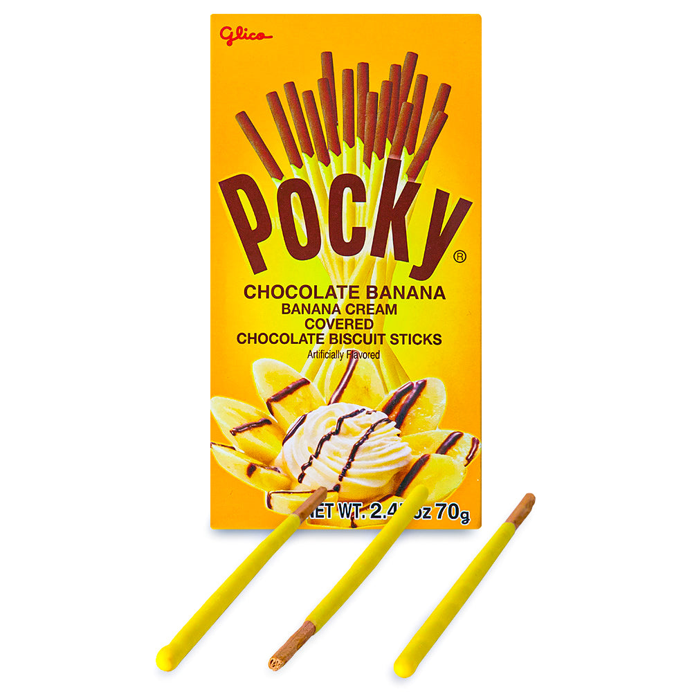 Pocky Chocolate Banana Biscuit Sticks - 2.47oz