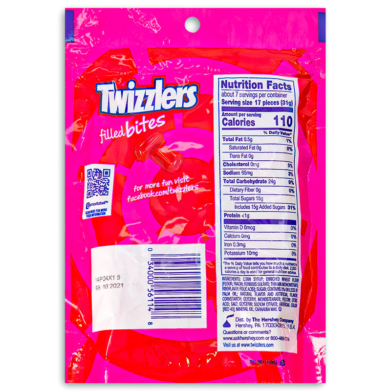 Twizzlers Strawberry Filled Bites - 8 oz | | Candy Funhouse