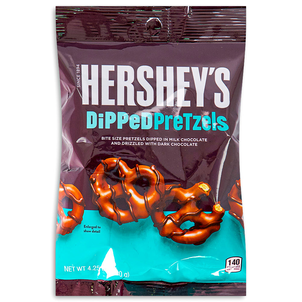 Hershey's Dipped Pretzels - 4.25oz-Pretzels-Chocolate covered pretzels-Hershey’s milk chocolate