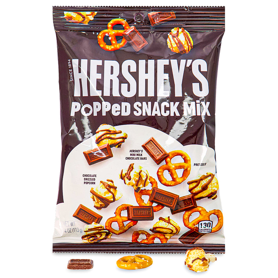 Hershey's Popped Snack Mix - 4oz-Hershey’s chocolate syrup-Milk chocolate-Snack mix